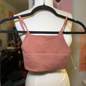 Free People Mauve Crop Top